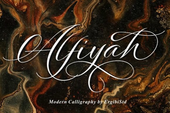 Alfiyah: A Calligraphy Script Font That Elevates Editorial Design