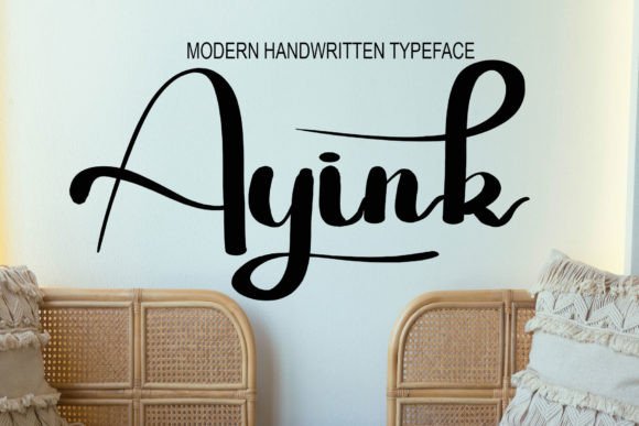 Ayink: A Handwritten Font That Brings Your Craft Designs to Life