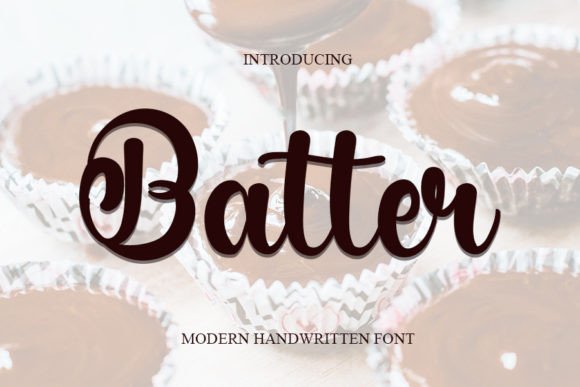 Batter: A Modern Handwritten Font for Crafters and Makers