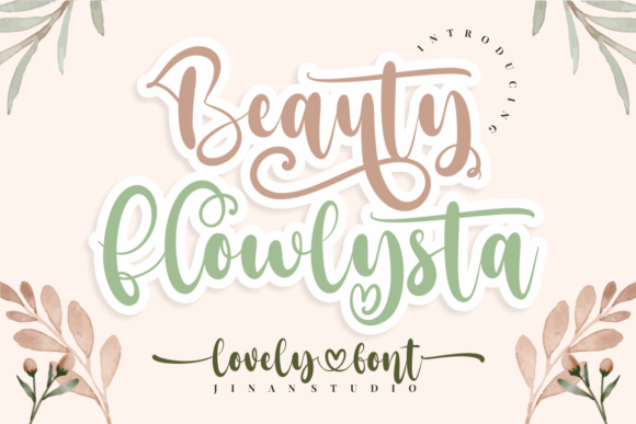 Beauty Flowlysta: A Modern Handwritten Font for Digital Designers