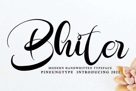Bhiter: A Fresh Handwritten Font That Elevates Brand Typography