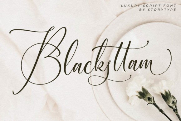 Blacksttam: Elevating Editorial Design with a Luxurious Script Typeface