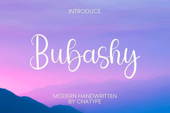 Bubashy: A Handwritten Script Font That Brings Charm to Every Craft