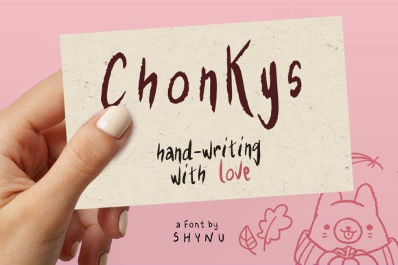 Chonkys: A Playful Handwritten Font for Fun Brand Identities