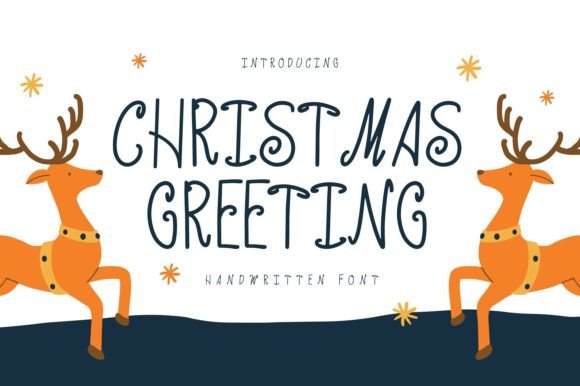 Christmas Greetings: A Playful Handwritten Font for Festive Editorial Design