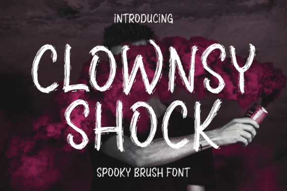 Clownsy Shock: A Spooky Script Font for Bold Editorial Design