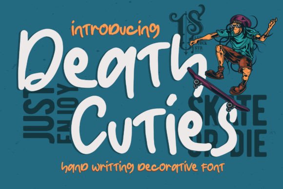 Death Cuties: A Whimsical Handwritten Font for Crafters and Makers