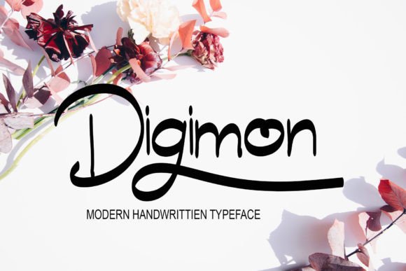 Digimon: A Handwritten Script Font for Modern Editorial Design