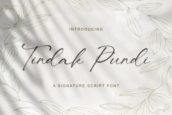 Elevating Web Design with the Tindak Pundi Script Font