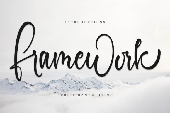 Framework: A Stylish Handwritten Font for Crafters and Product Designers