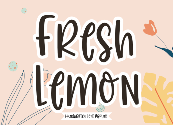 Fresh Lemon: A Versatile Script Font for Crafters & Product Designers