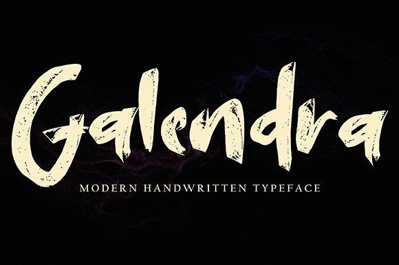Galendra: A Bold Brush Script Font for Modern Web Design