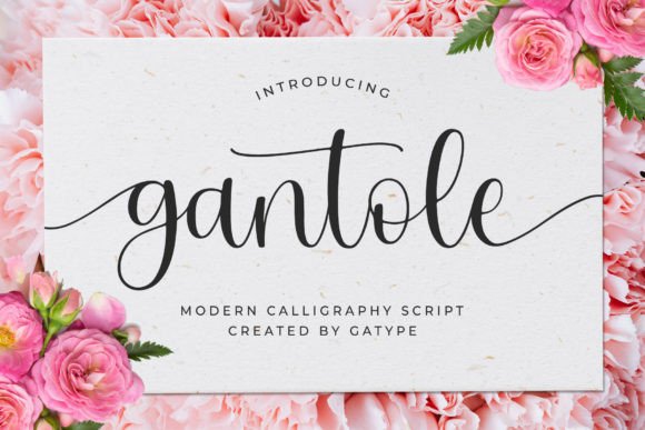 Gantole: A Modern Calligraphic Font for Elegant Web Design