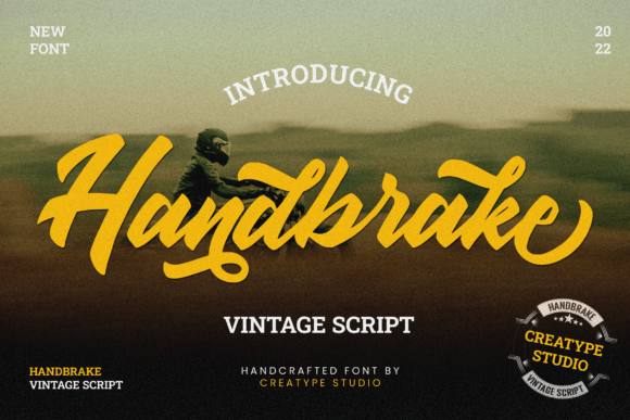 Handbrake: The Vintage Script Font That Elevates Digital Branding