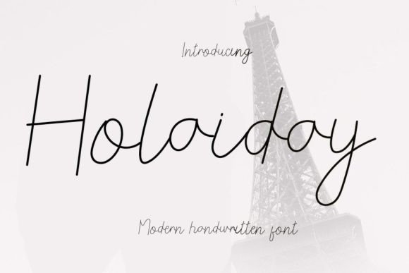 Holaiday: A Handwritten Font That Elevates Small Business Branding