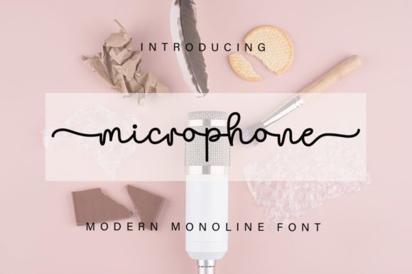 Microphone Font: Adding Personality to Campaign Visuals with Elegant Script