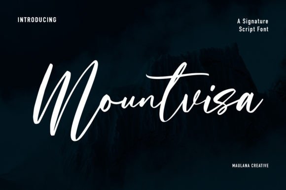 Mountvisa: A Modern Handwritten Font for Impactful Digital Marketing