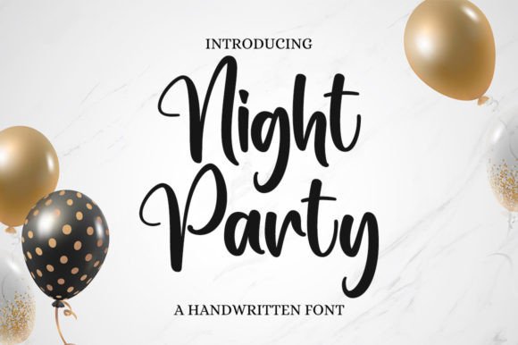 Night Party: A Handwritten Font That Elevates Your Craft Designs