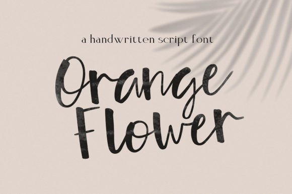 Orange Flower: A Script Amp Font That Elevates Campaign Visuals with Authenticity