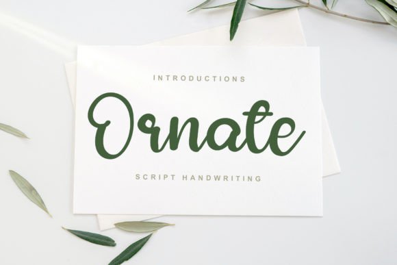 Ornate: A Handwritten Font That Elevates Web Design with Elegance