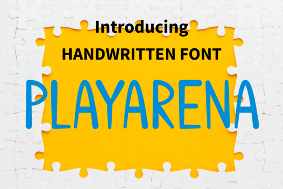 Playarena: A Whimsical Handwritten Font for Makers and Designers