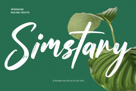 Simstary: A Modern Script Font for Social Media and Campaign Design