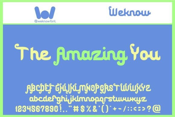 The Amazing You: A Playful Script Font for Digital Designers